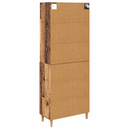 vidaXL Meuble haut en bois de récupération 69,5 x 32,5 x 180 cm, bois d'ingénierie