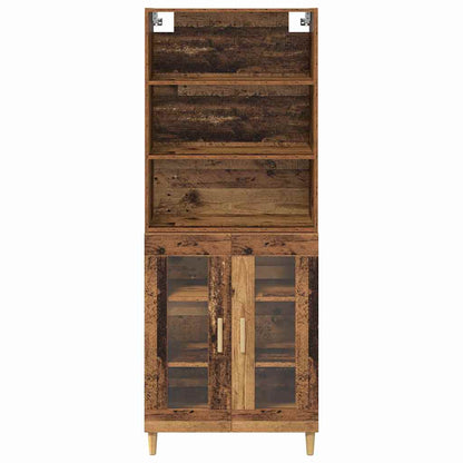 vidaXL Meuble haut en bois de récupération 69,5 x 32,5 x 180 cm, bois d'ingénierie