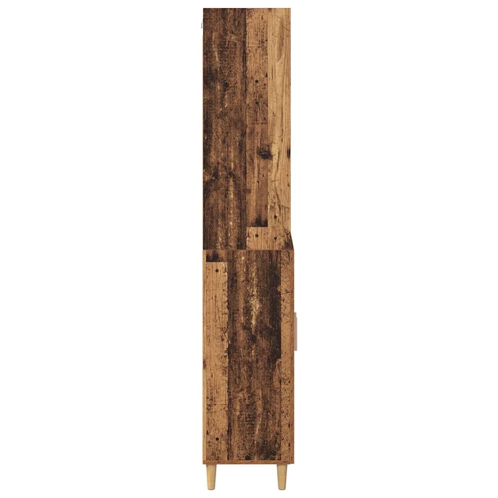 vidaXL Meuble haut en bois de récupération 69,5 x 32,5 x 180 cm, bois d'ingénierie