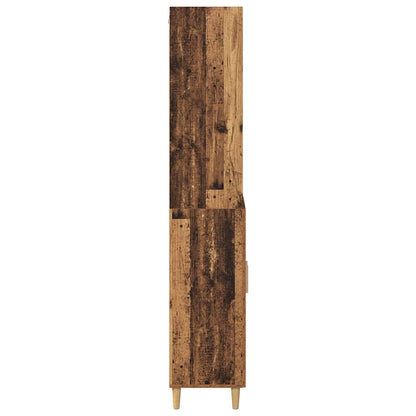 vidaXL Meuble haut en bois de récupération 69,5 x 32,5 x 180 cm, bois d'ingénierie