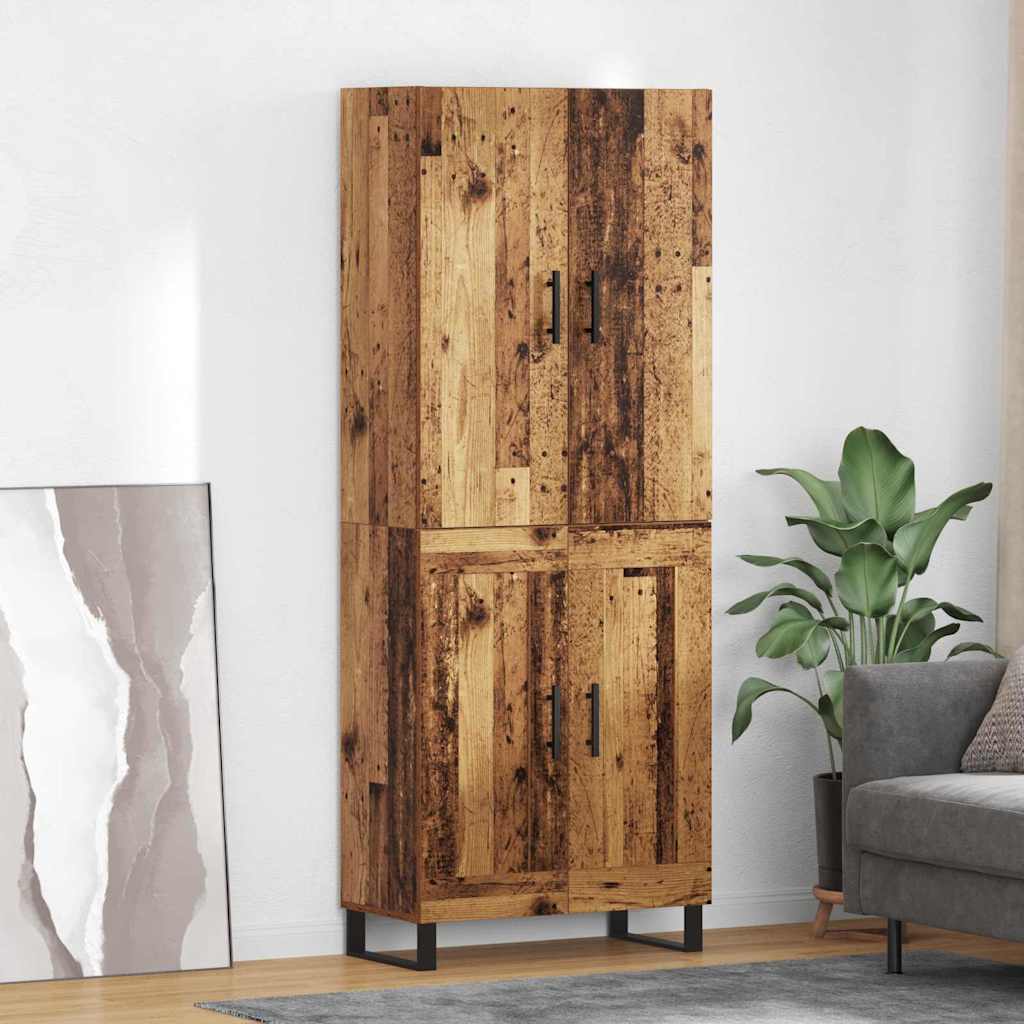 vidaXL Highboard 2 pcs Altholz 69,5 x 34 x 180 cm