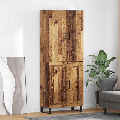 vidaXL Highboard 2 pcs Altholz 69,5 x 34 x 180 cm