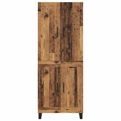 vidaXL Highboard 2 pcs Altholz 69,5 x 34 x 180 cm