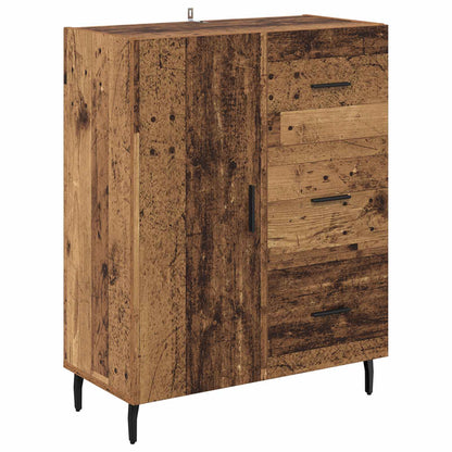 vidaXL Buffet haut avec tiroirs 2 pcs Bois de récupération Bois d'ingénierie