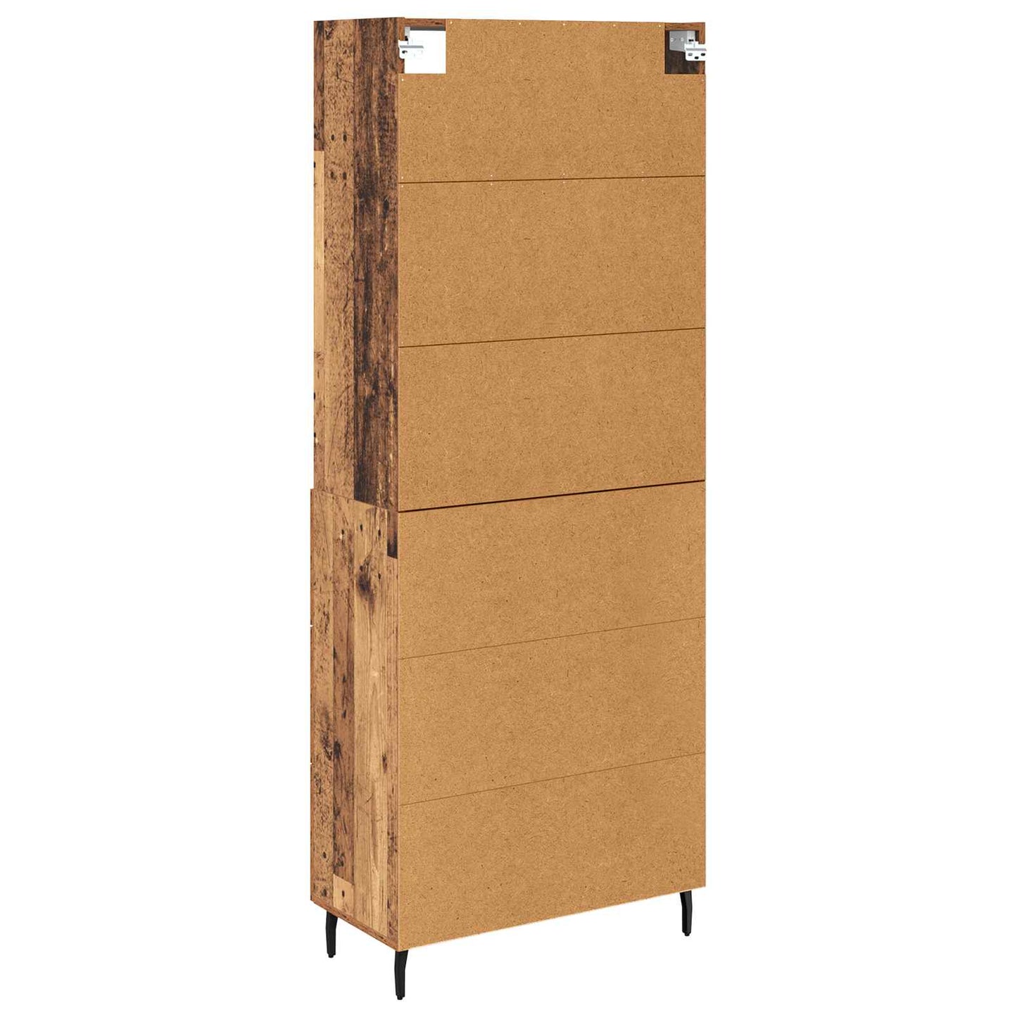 vidaXL Buffet haut avec tiroirs 2 pcs Bois de récupération Bois d'ingénierie