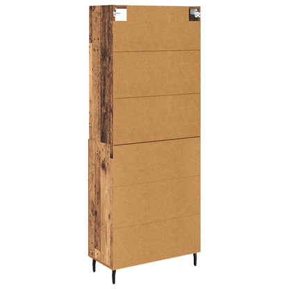 vidaXL Buffet haut avec tiroirs 2 pcs Bois de récupération Bois d'ingénierie