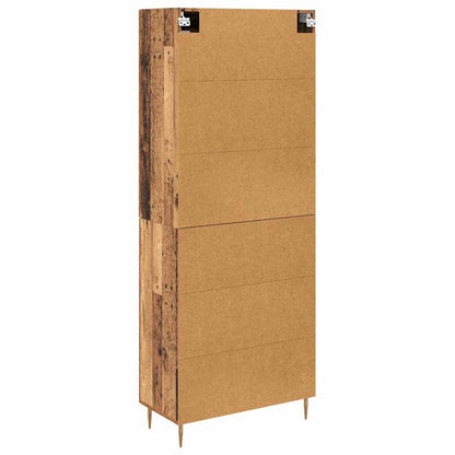 vidaXL Highboard 2 pcs Altholz Holzwerkstoff