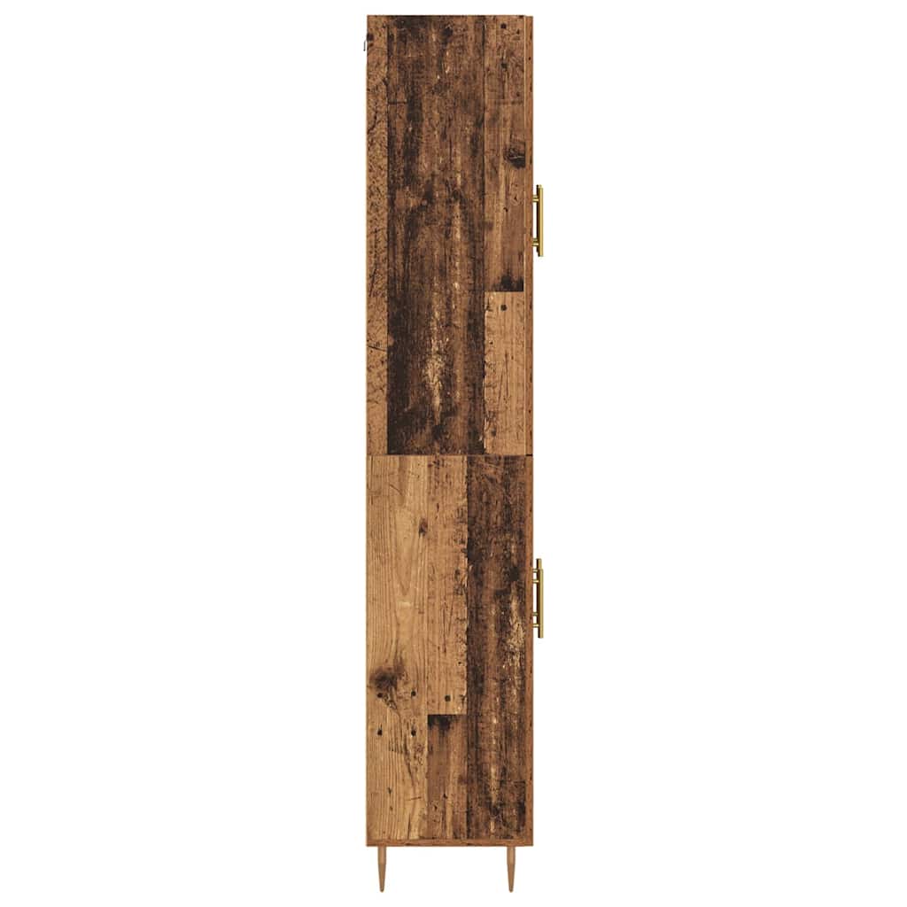 vidaXL Highboard 2 pcs Altholz Holzwerkstoff