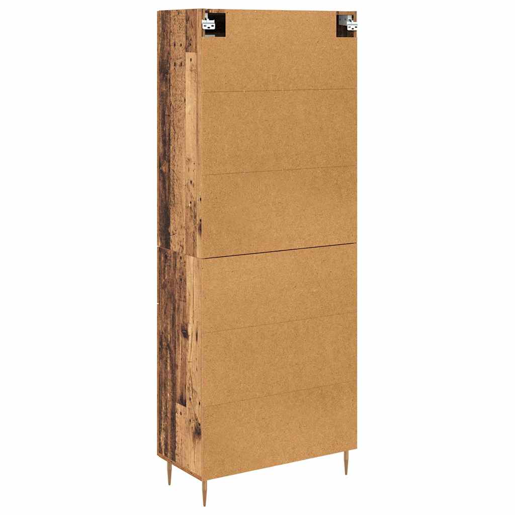 vidaXL Buffet haut avec tiroirs 2 pcs Bois de récupération Bois d'ingénierie