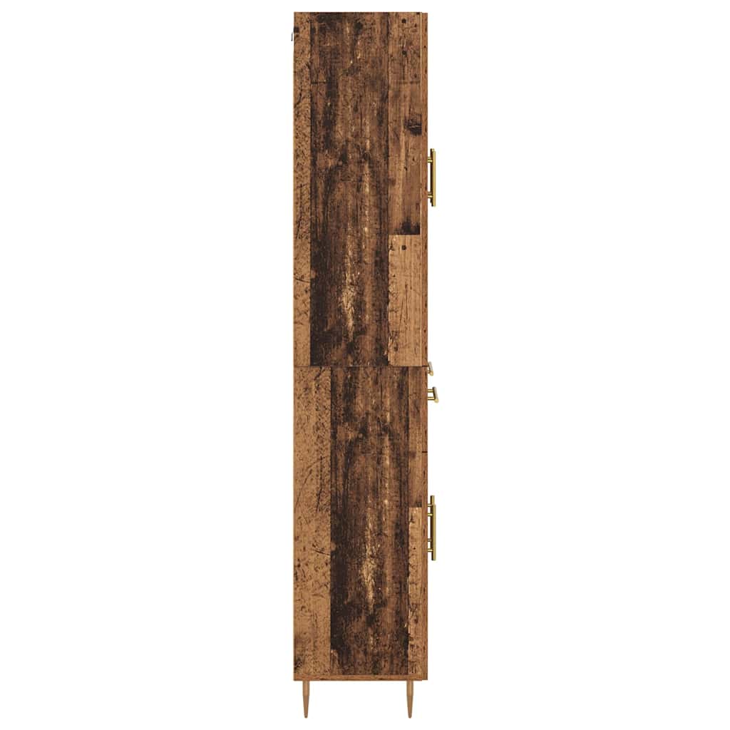 vidaXL Buffet haut avec tiroirs 2 pcs Bois de récupération Bois d'ingénierie