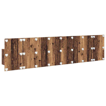 vidaXL Kopfteil mit Schrank mit Schubladen 3 pcs Altholz Holzwerkstoff