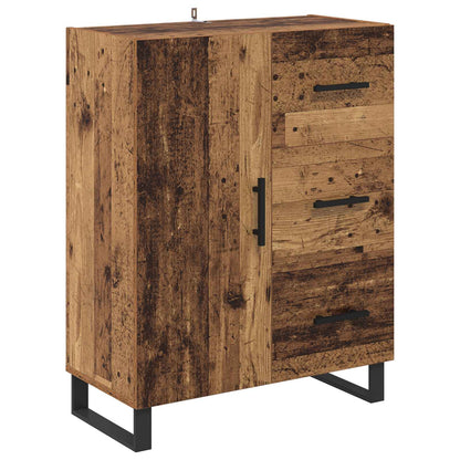 vidaXL Highboard Altholz 69,5 x 34 x 180 cm Holzwerkstoff