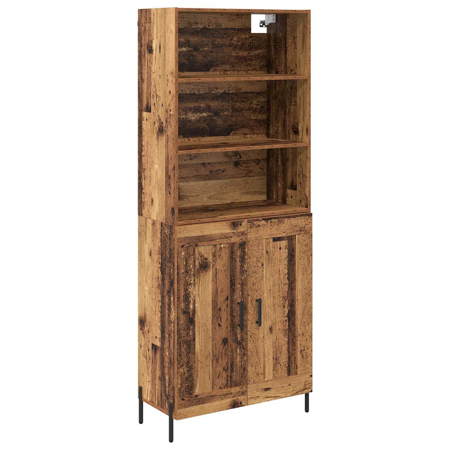 vidaXL Meuble haut en bois de récupération 69,5 x 32,5 x 180 cm, bois d'ingénierie