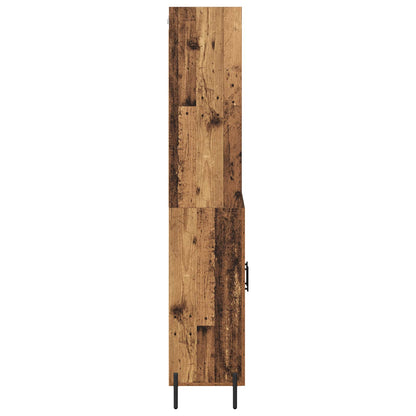vidaXL Meuble haut en bois de récupération 69,5 x 32,5 x 180 cm, bois d'ingénierie