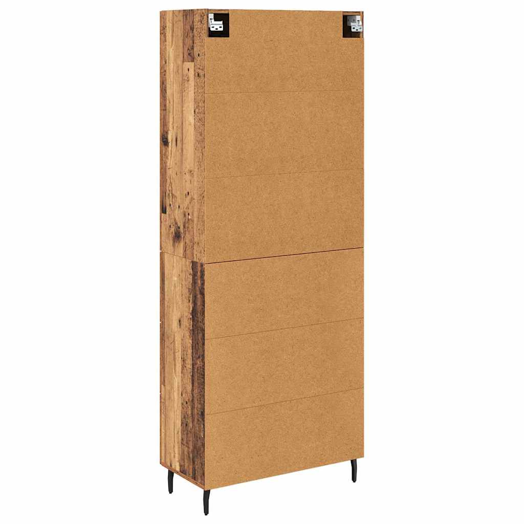 vidaXL Buffet haut avec tiroirs 2 pcs Bois de récupération Bois d'ingénierie