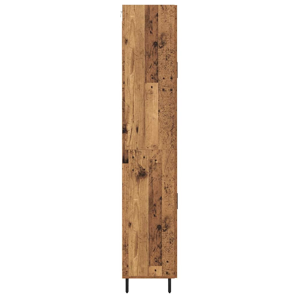 vidaXL Buffet haut avec tiroirs 2 pcs Bois de récupération Bois d'ingénierie