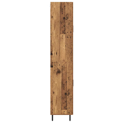 vidaXL Buffet haut avec tiroirs 2 pcs Bois de récupération Bois d'ingénierie
