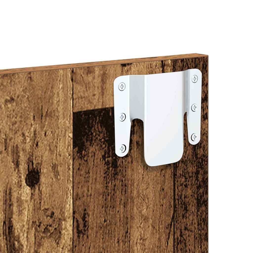 vidaXL Kopfteil mit Schrank mit Schubladen 3 pcs Altholz Holzwerkstoff