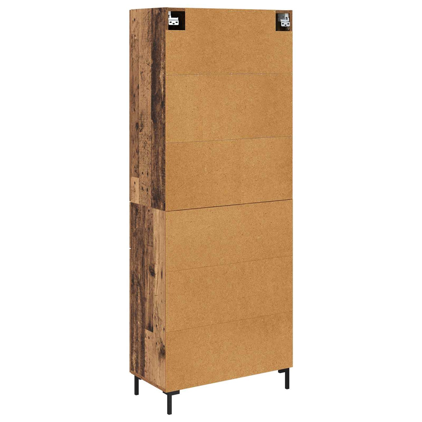 vidaXL Highboard Wandmontiert Altholz 69,5 x 34 x 180 cm Holzwerkstoff