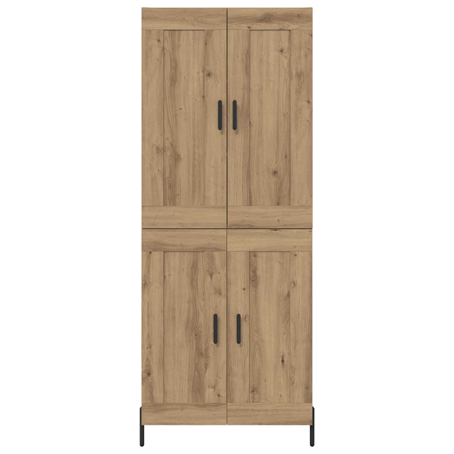 vidaXL Highboard 2 pcs Artisan-Eiche Holzwerkstoff