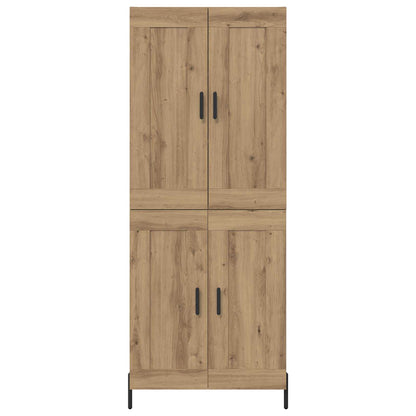 vidaXL Highboard 2 pcs Artisan-Eiche Holzwerkstoff