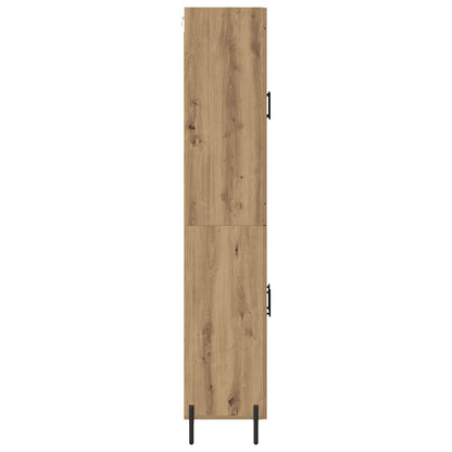 vidaXL Highboard 2 pcs Artisan-Eiche Holzwerkstoff