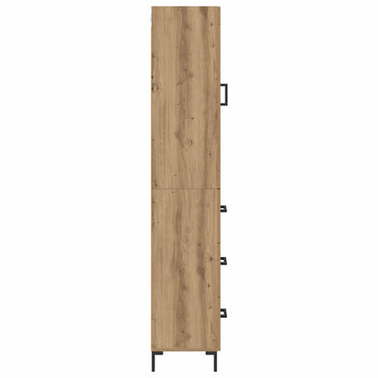 vidaXL Highboard Artisan-Eiche 34,5 x 34 x 180 cm Holzwerkstoff