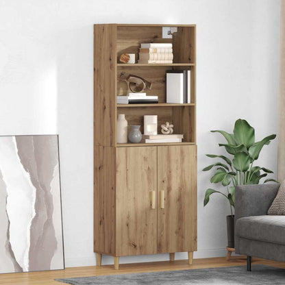 Highboard Artisan-Eiche 69,5 x 32,5 x 180 cm Holzwerkstoff