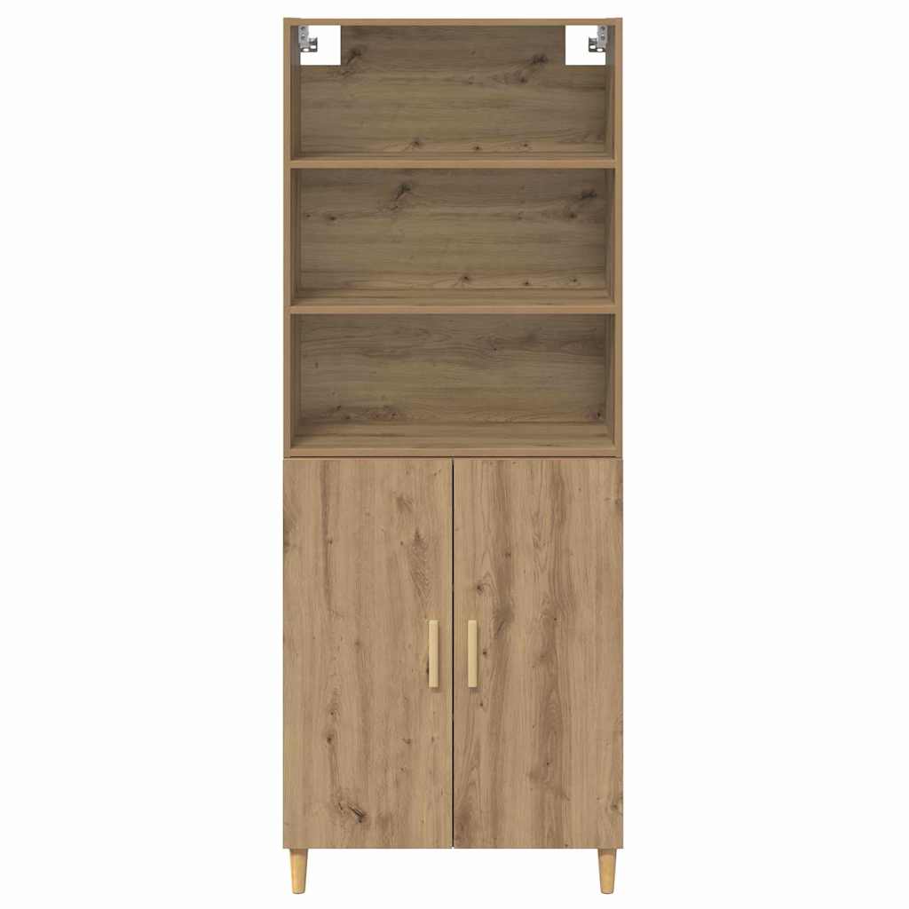 Highboard Artisan-Eiche 69,5 x 32,5 x 180 cm Holzwerkstoff