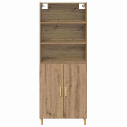 Highboard Artisan-Eiche 69,5 x 32,5 x 180 cm Holzwerkstoff