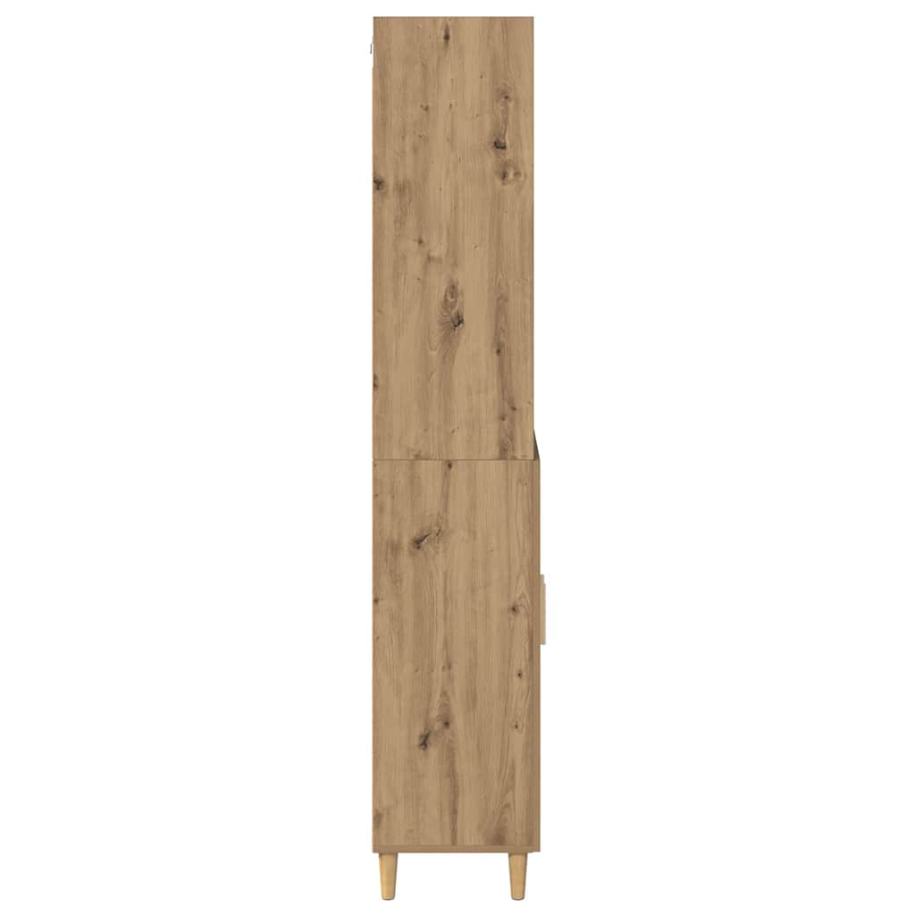 Highboard Artisan-Eiche 69,5 x 32,5 x 180 cm Holzwerkstoff