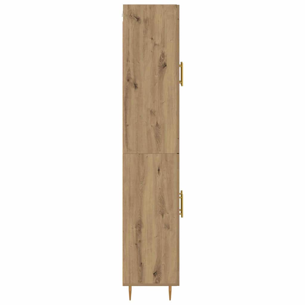 vidaXL Highboard Artisan-Eiche 69,5 x 34 x 180 cm Holzwerkstoff