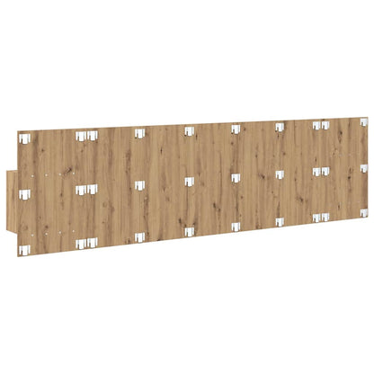 vidaXL Kopfteil mit Schrank 3 pcs Artisan-Eiche Holzwerkstoff