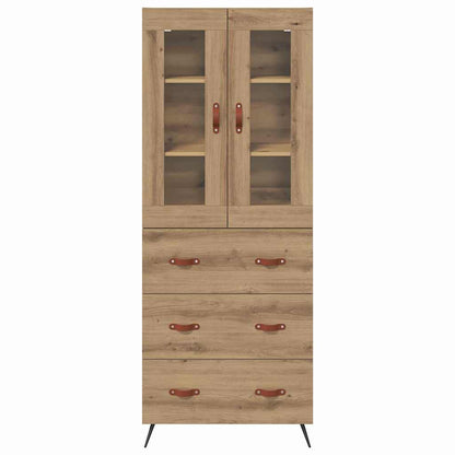 Highboard-Schrank mit Regal 2 pcs Artisan-Eiche Holzwerkstoff