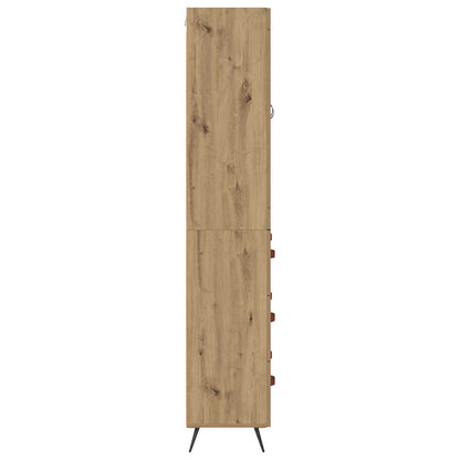 Highboard-Schrank mit Regal 2 pcs Artisan-Eiche Holzwerkstoff