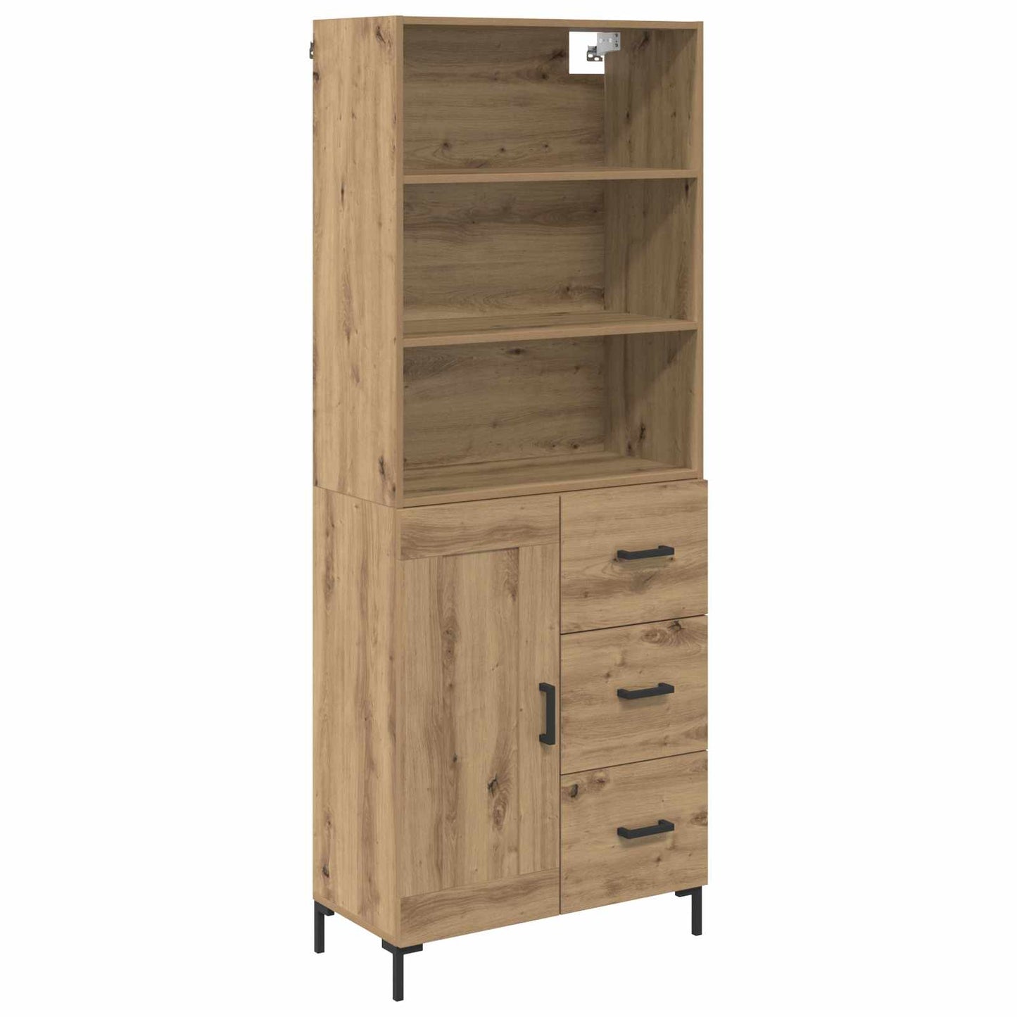 Highboard Artisan-Eiche 69,5 x 34 x 180 cm Holzwerkstoff