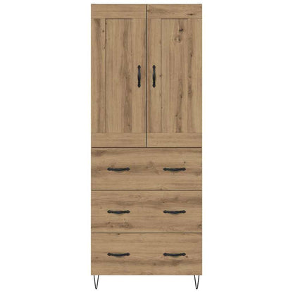 Highboard Artisan-Eiche 69,5 x 34 x 180 cm Holzwerkstoff