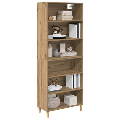 vidaXL Highboard Artisan-Eiche 69,5 x 32,5 x 180 cm Holzwerkstoff