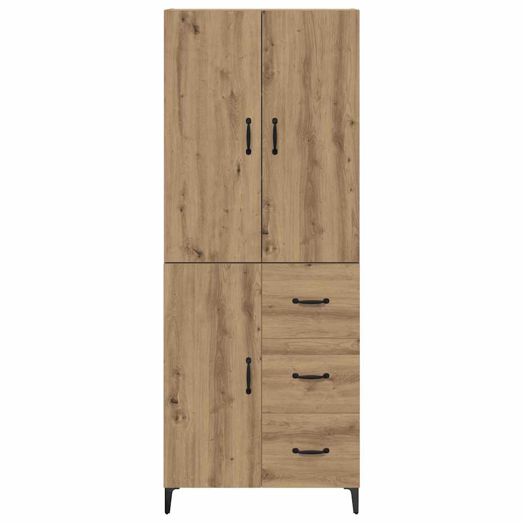 Highboard Artisan-Eiche 69,5 x 34 x 180 cm Holzwerkstoff