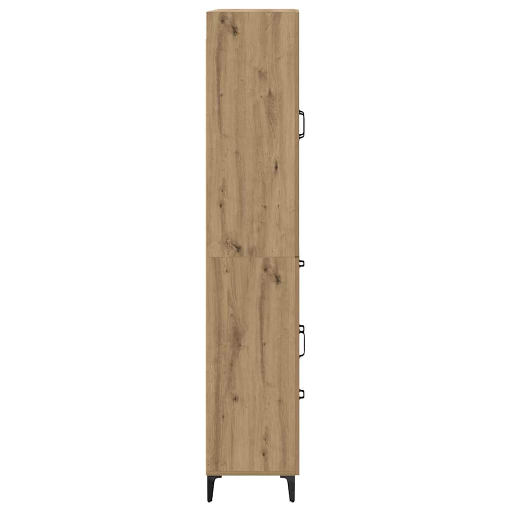 Highboard Artisan-Eiche 69,5 x 34 x 180 cm Holzwerkstoff