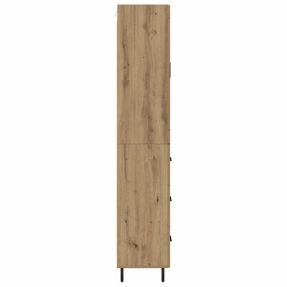 vidaXL Highboard mit Schubladen 2 pcs Artisan-Eiche Holzwerkstoff