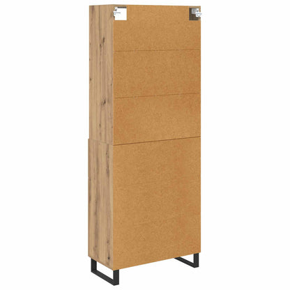 vidaXL Highboard Artisan-Eiche 69,5 x 34 x 180 cm Holzwerkstoff