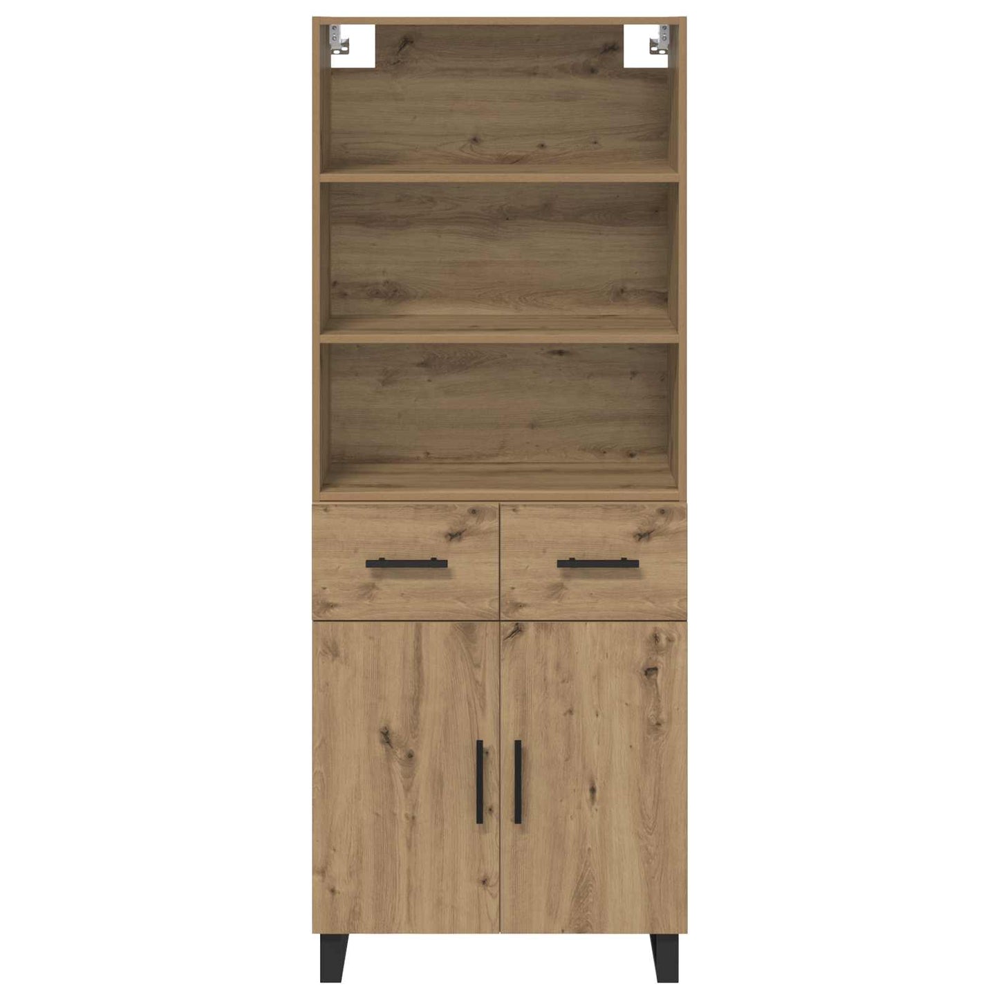 vidaXL Highboard Artisan-Eiche 69,5 x 34 x 180 cm Holzwerkstoff