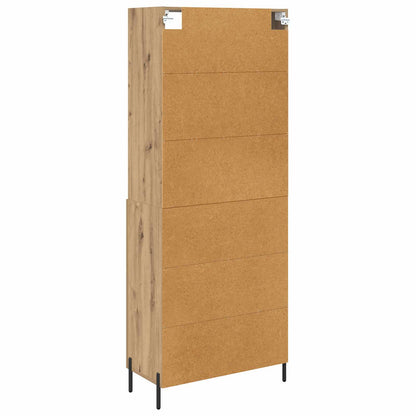 vidaXL Highboard Artisan-Eiche 69,5 x 32,5 x 180 cm Holzwerkstoff