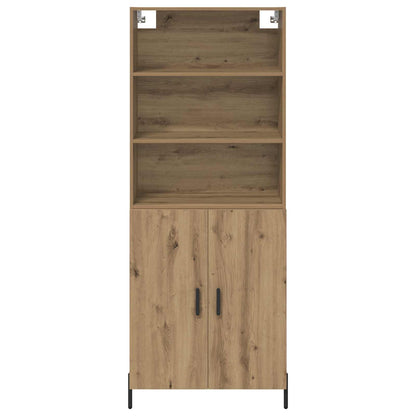vidaXL Highboard Artisan-Eiche 69,5 x 32,5 x 180 cm Holzwerkstoff