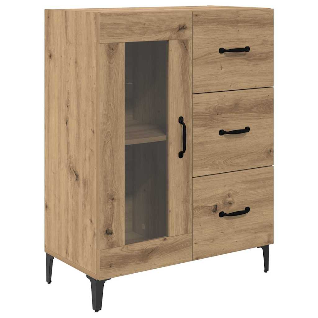 vidaXL Highboard Artisan-Eiche 69,5 x 34 x 180 cm Holzwerkstoff