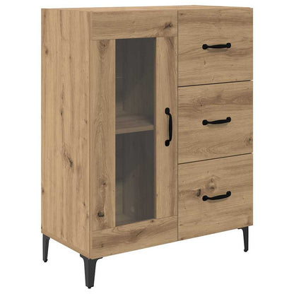 vidaXL Highboard Artisan-Eiche 69,5 x 34 x 180 cm Holzwerkstoff