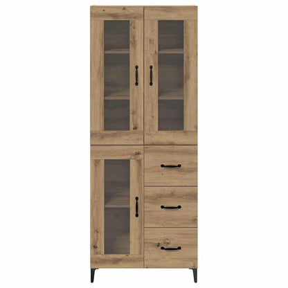 vidaXL Highboard Artisan-Eiche 69,5 x 34 x 180 cm Holzwerkstoff