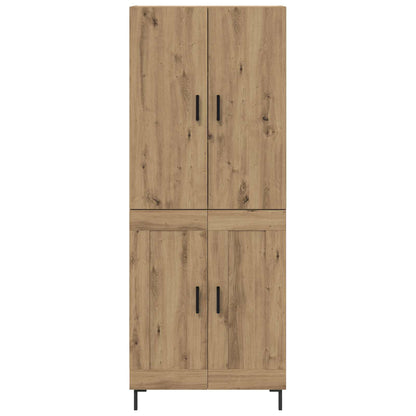vidaXL Highboard Artisan-Eiche 69,5 x 34 x 180 cm Holzwerkstoff