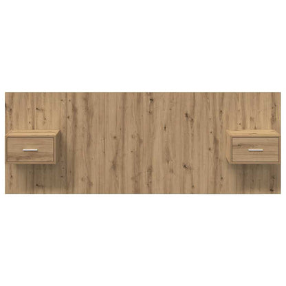 Kopfteil mit Schrank 3 pcs Artisan-Eiche Holzwerkstoff